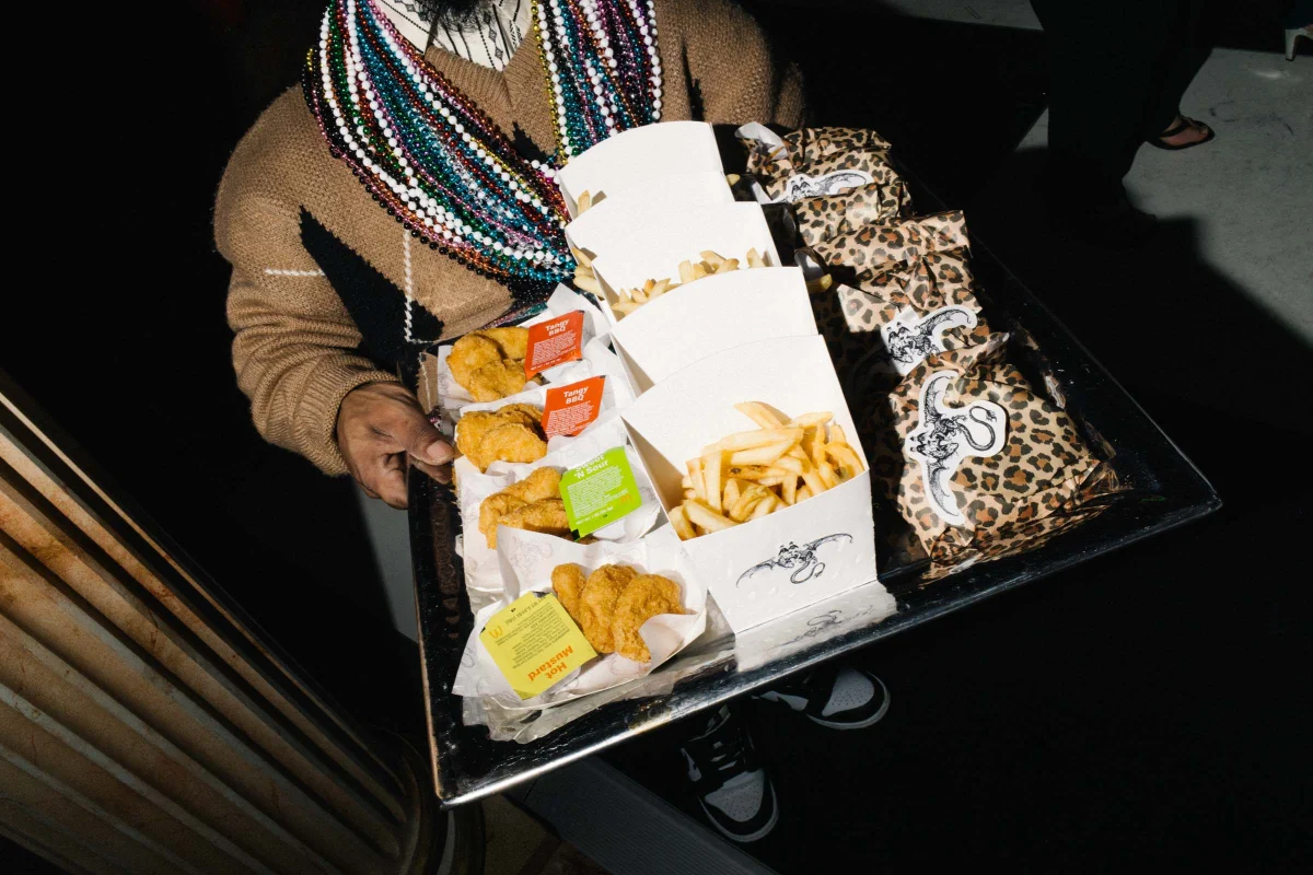 McDonalds nuggets, burgers, and french fries for ultimate late night wedding snack