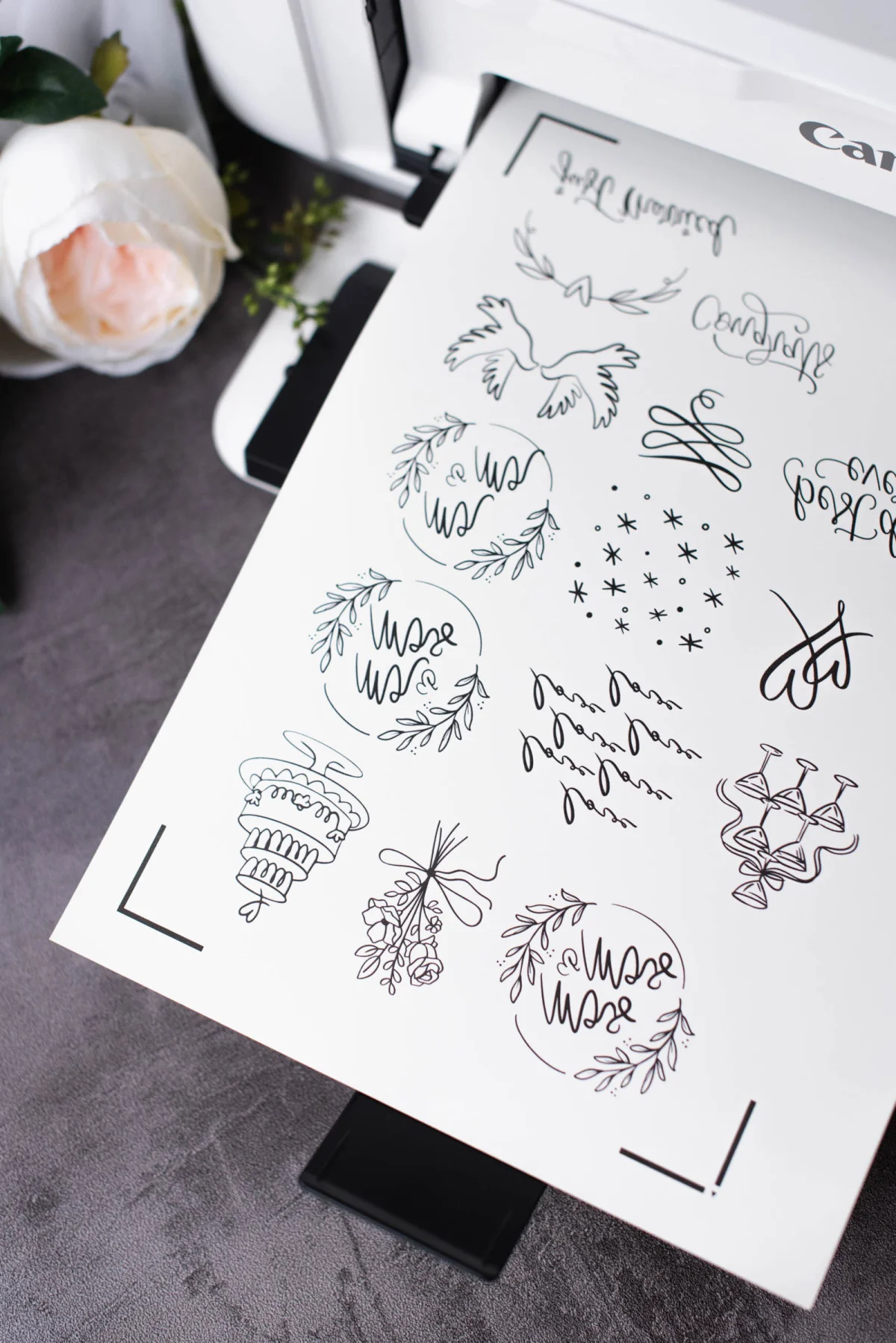 DIY printed wedding tattoos