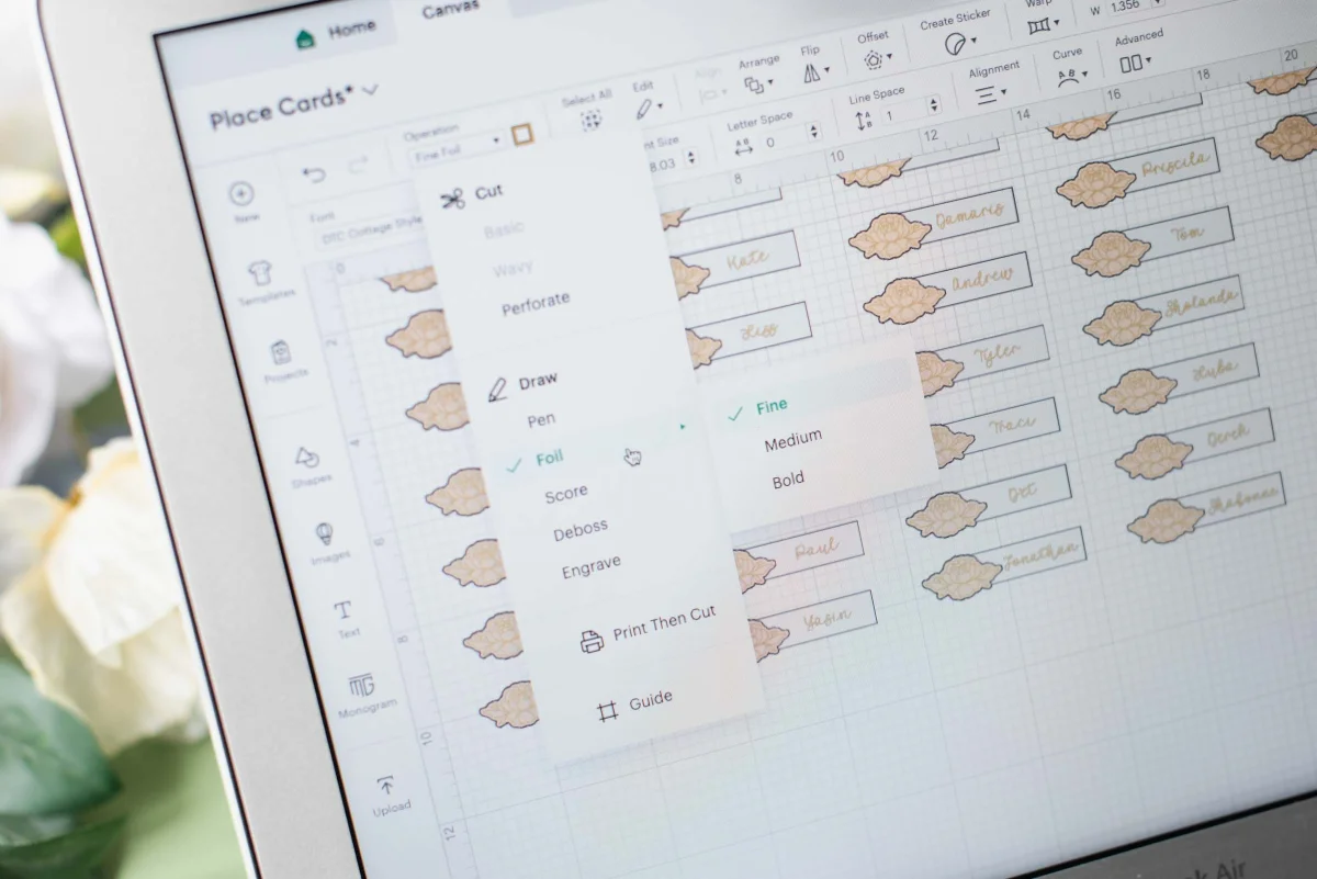 What to know about Cricut Design Space before you buy for your DIY wedding