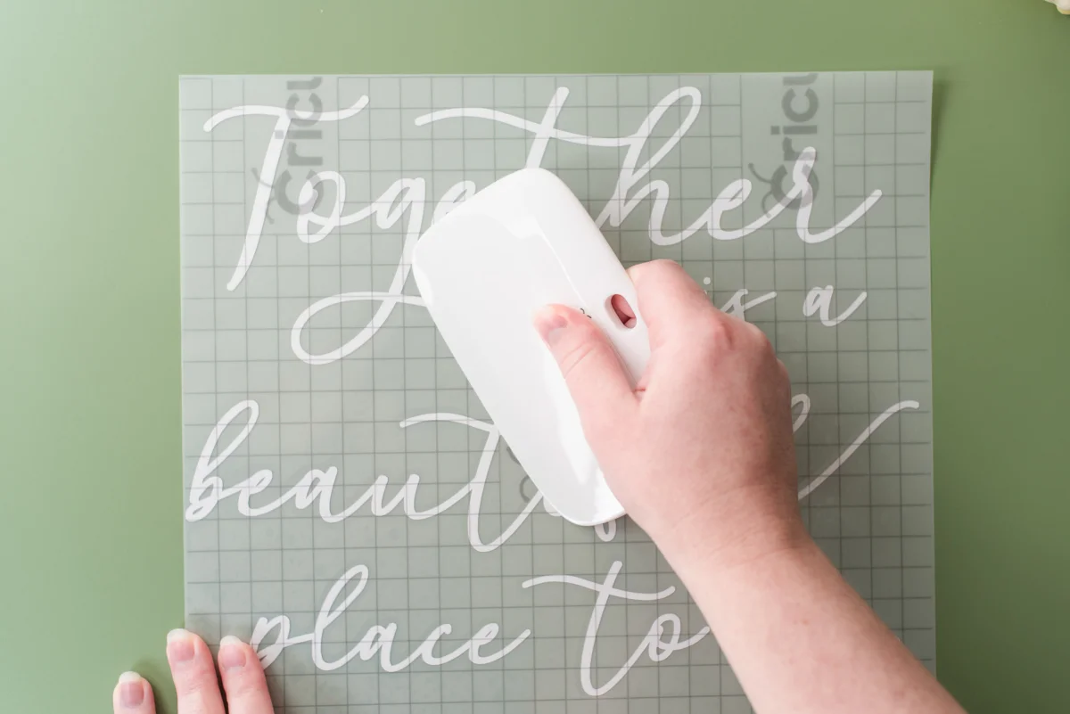 Learn how to personalize a thrifted mirror for your wedding signage