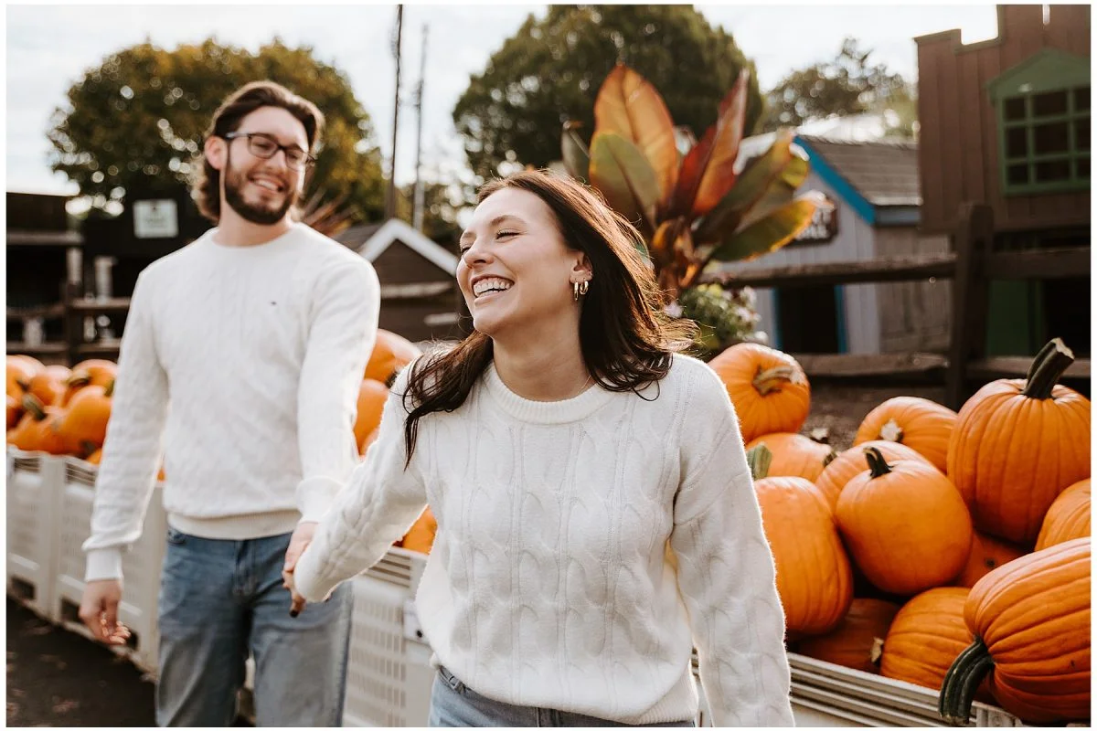 Fall Engagement Shoot at Soergel Orchards Pumpkin Patch | Burgh Brides | Iris Marie Photography
