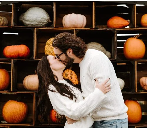 Fall Engagement Shoot at Soergel Orchards Pumpkin Patch | Burgh Brides | Iris Marie Photography