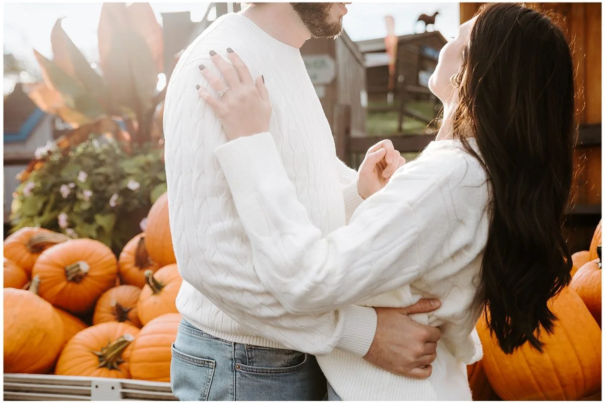 Fall Engagement Shoot at Soergel Orchards Pumpkin Patch | Burgh Brides | Iris Marie Photography