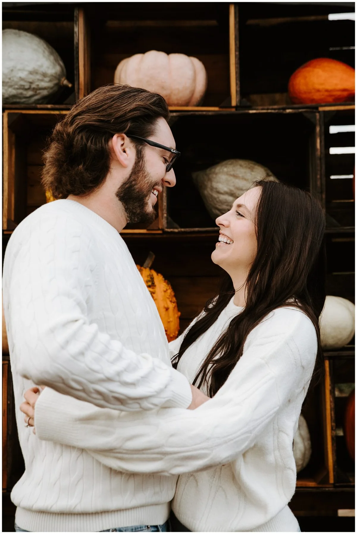 Fall Engagement Shoot at Soergel Orchards Pumpkin Patch | Burgh Brides | Iris Marie Photography