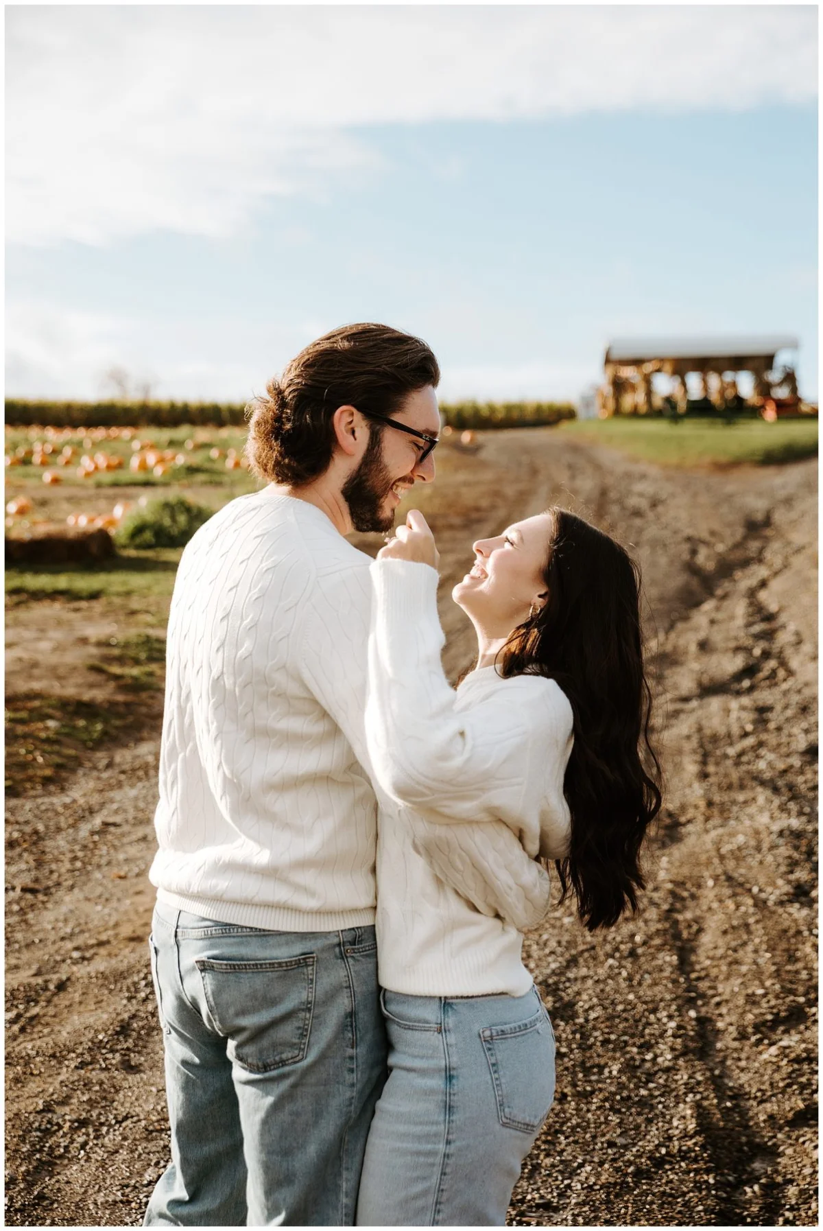 Fall Engagement Shoot at Soergel Orchards Pumpkin Patch | Burgh Brides | Iris Marie Photography