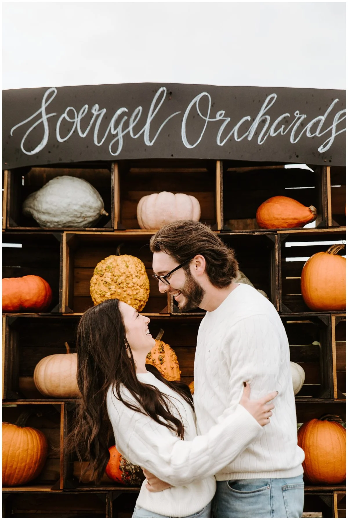 Fall Engagement Shoot at Soergel Orchards Pumpkin Patch | Burgh Brides | Iris Marie Photography