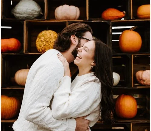 Fall Engagement Shoot at Soergel Orchards Pumpkin Patch | Burgh Brides | Iris Marie Photography