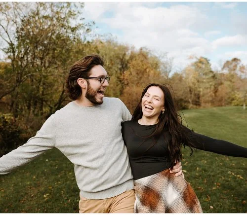 Fall Engagement Shoot at Soergel Orchards Pumpkin Patch | Burgh Brides | Iris Marie Photography