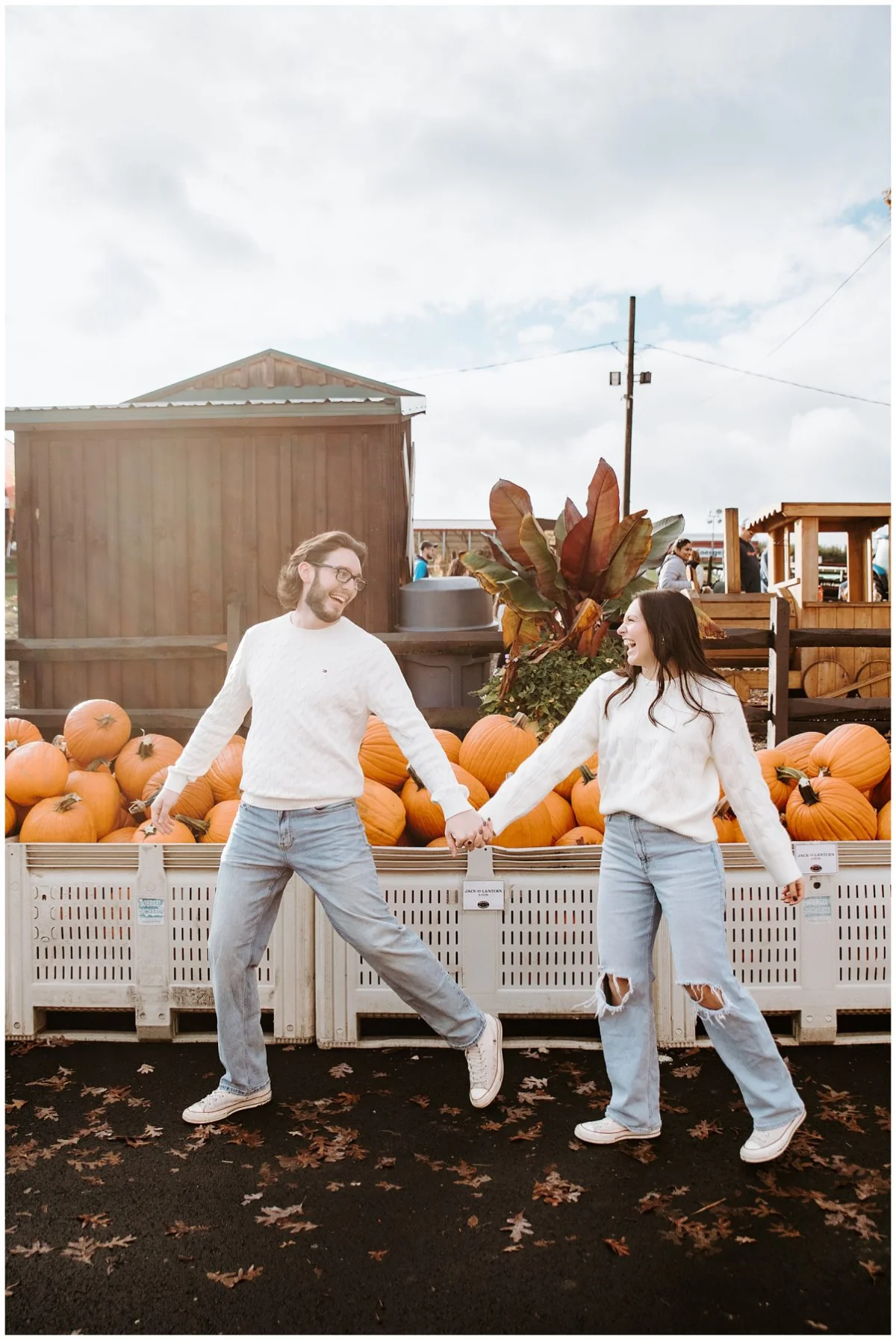 Fall Engagement Shoot at Soergel Orchards Pumpkin Patch | Burgh Brides | Iris Marie Photography