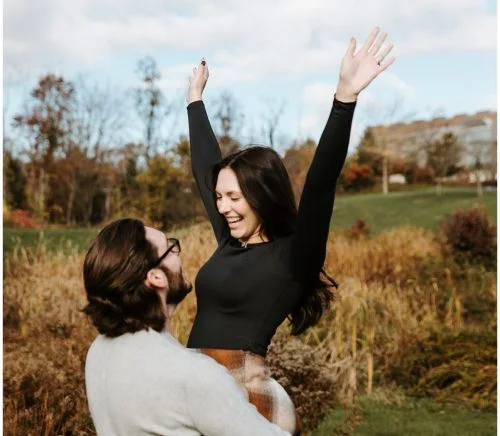 Fall Engagement Shoot at Soergel Orchards Pumpkin Patch | Burgh Brides | Iris Marie Photography