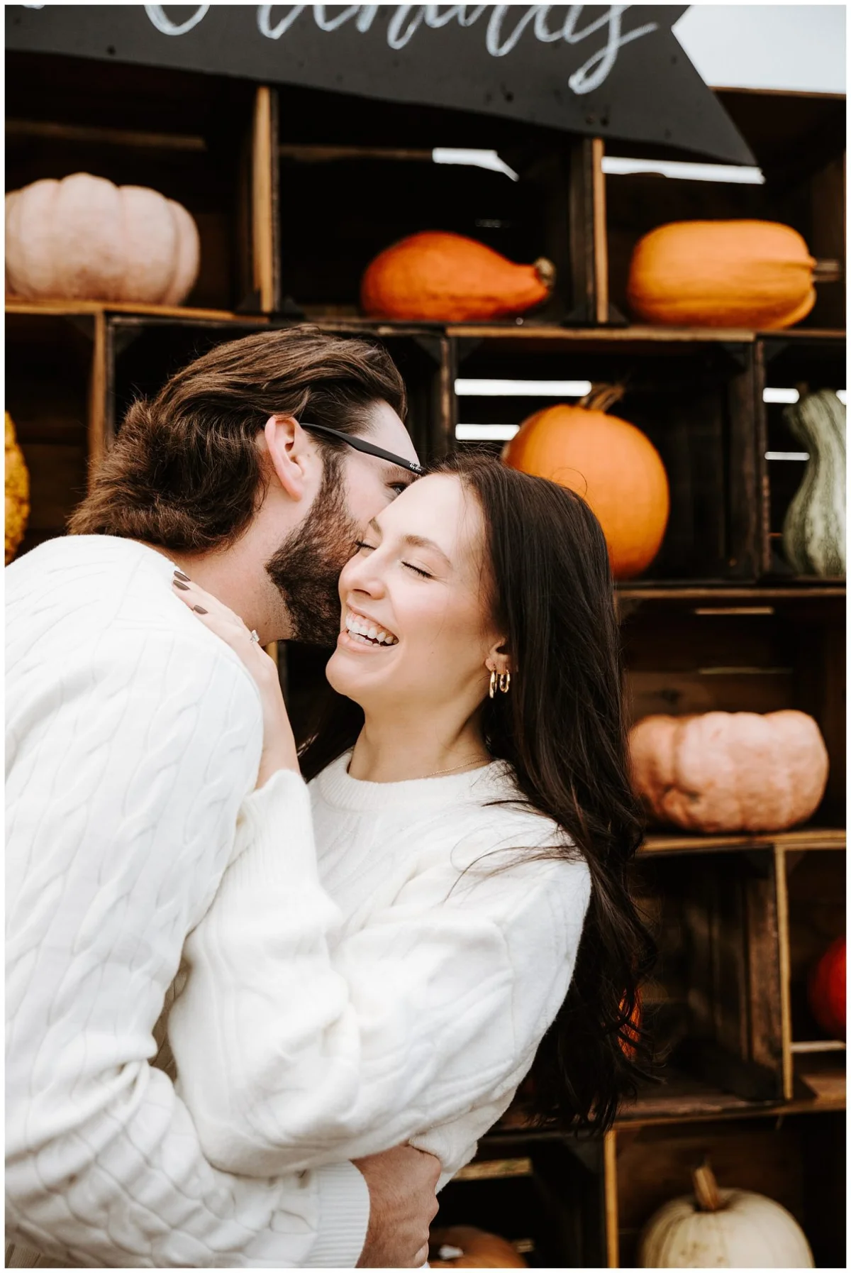 Fall Engagement Shoot at Soergel Orchards Pumpkin Patch | Burgh Brides | Iris Marie Photography