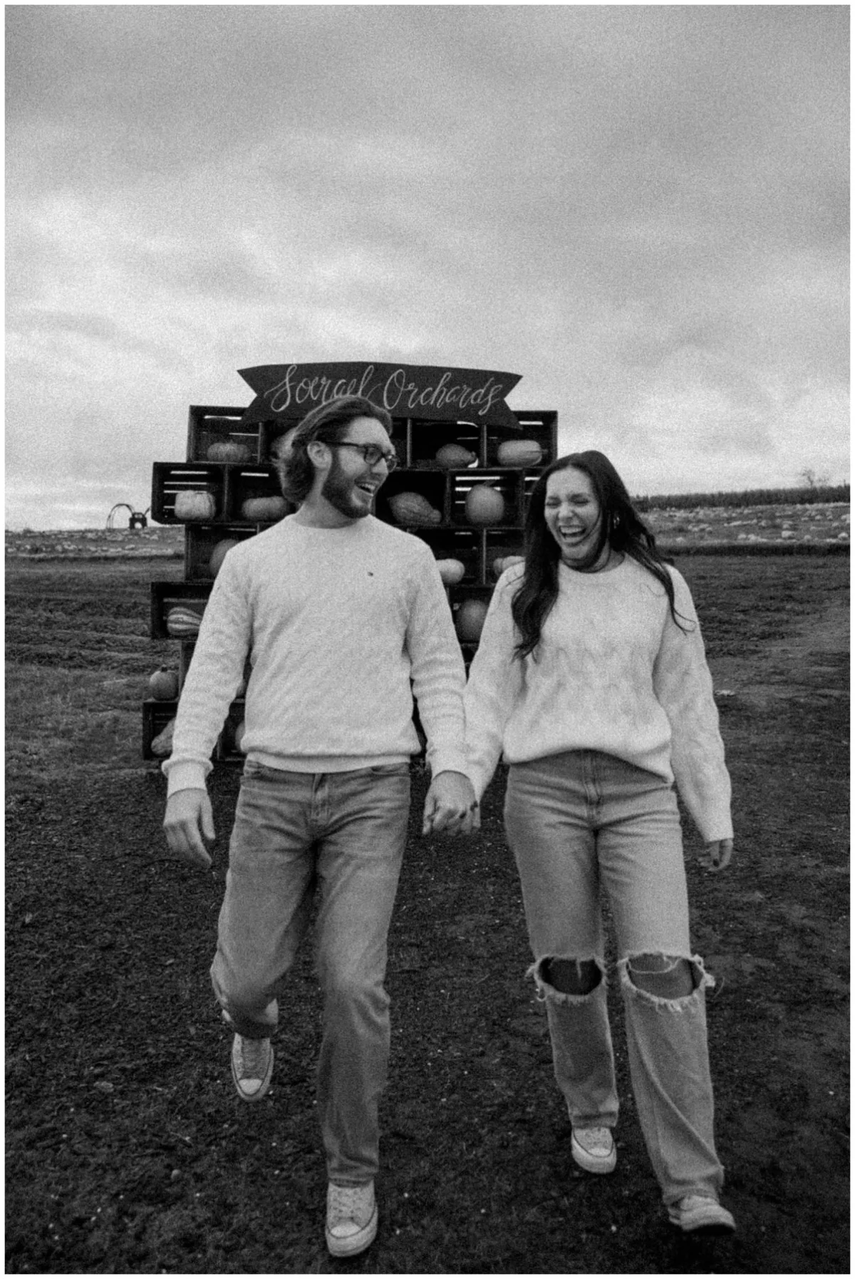 Fall Engagement Shoot at Soergel Orchards Pumpkin Patch | Burgh Brides | Iris Marie Photography
