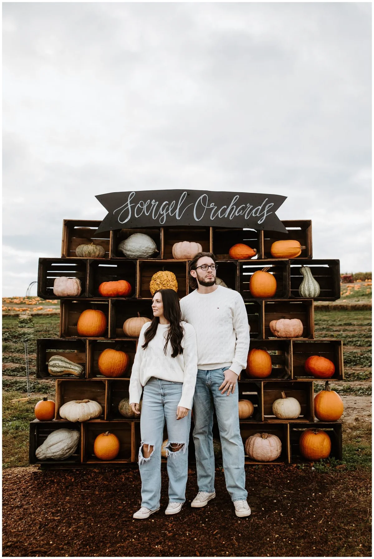 A Whimsical Fall Engagement Shoot at Soergel Orchards