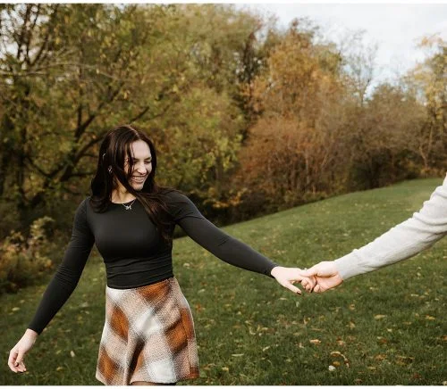 Fall Engagement Shoot at Soergel Orchards Pumpkin Patch | Burgh Brides | Iris Marie Photography