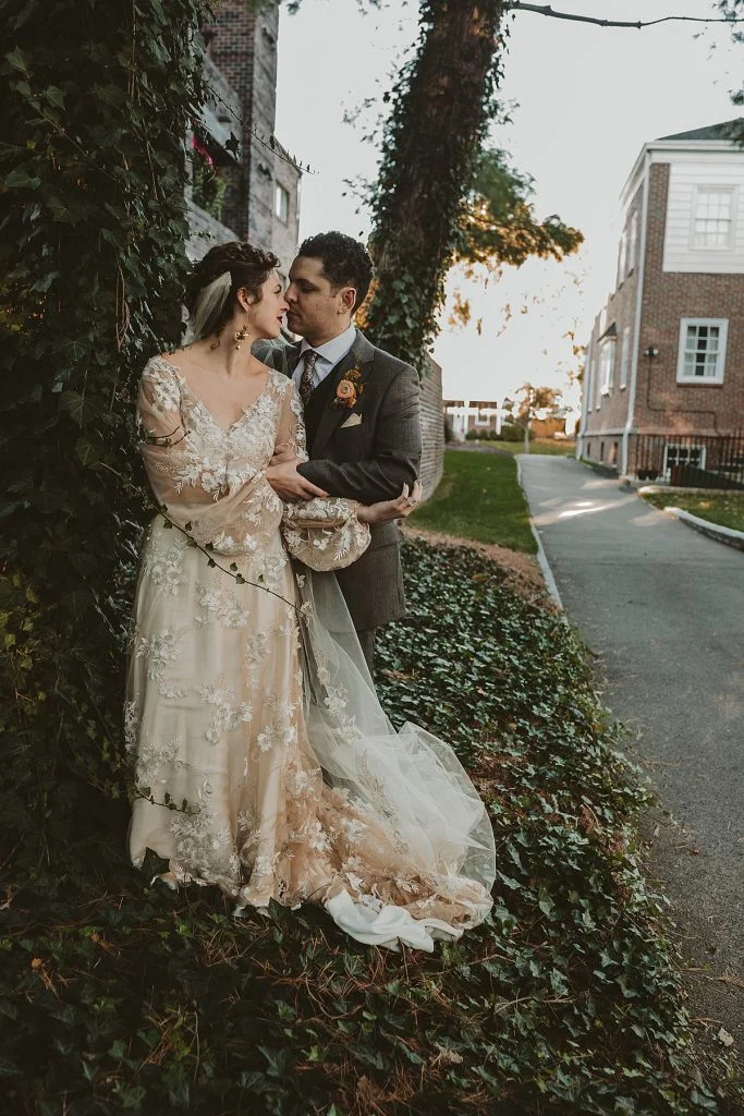 Backyard Wedding Highlights Romantic Fall Colors | Burgh Brides | Hot Metal Studio