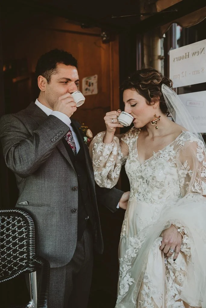 Backyard Wedding Highlights Romantic Fall Colors | Burgh Brides | Hot Metal Studio