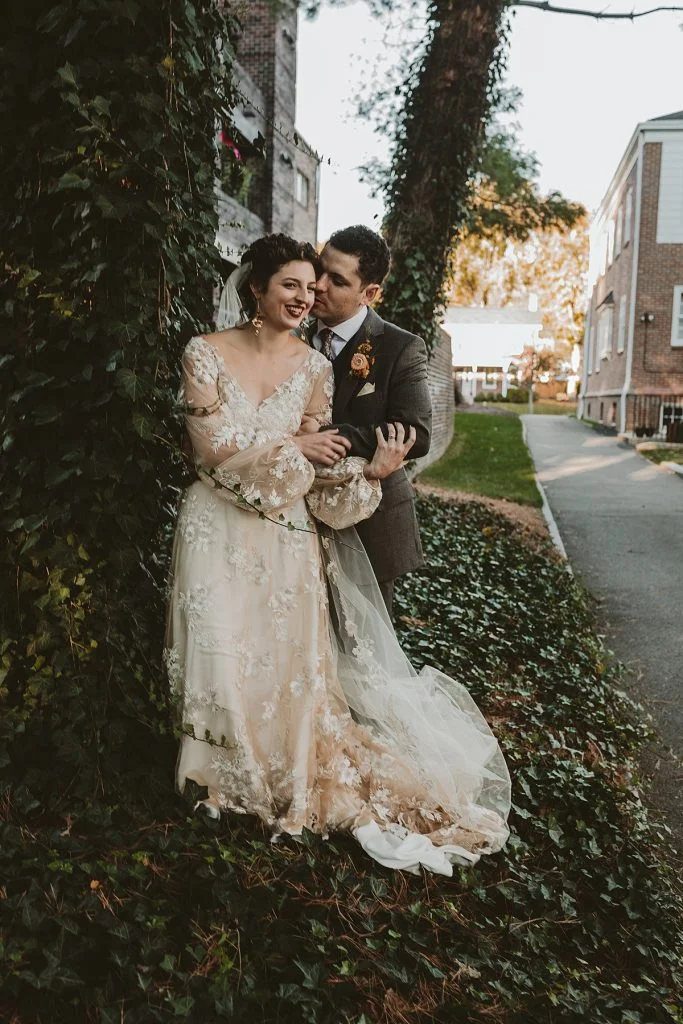 Backyard Wedding Highlights Romantic Fall Colors | Burgh Brides | Hot Metal Studio
