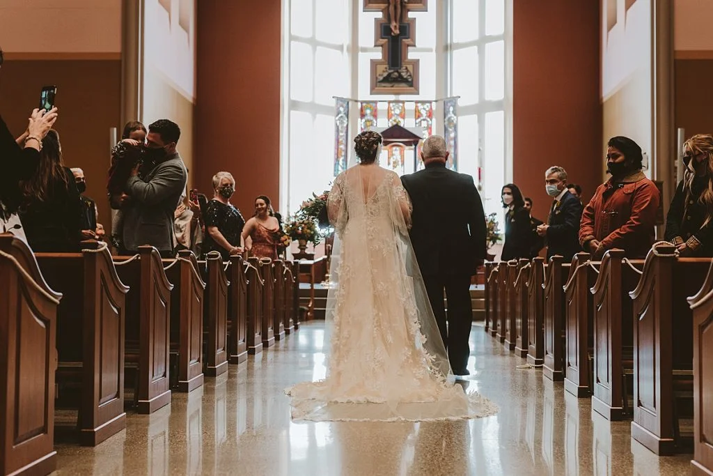 Backyard Wedding Highlights Romantic Fall Colors | Burgh Brides | Hot Metal Studio