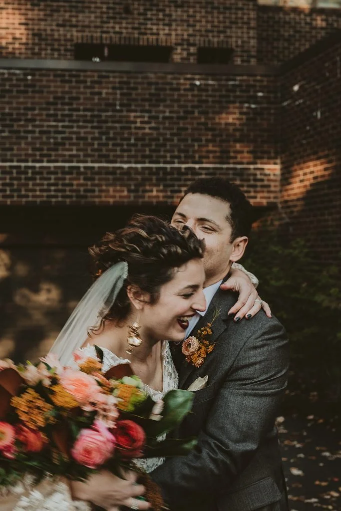 Backyard Wedding Highlights Romantic Fall Colors | Burgh Brides | Hot Metal Studio