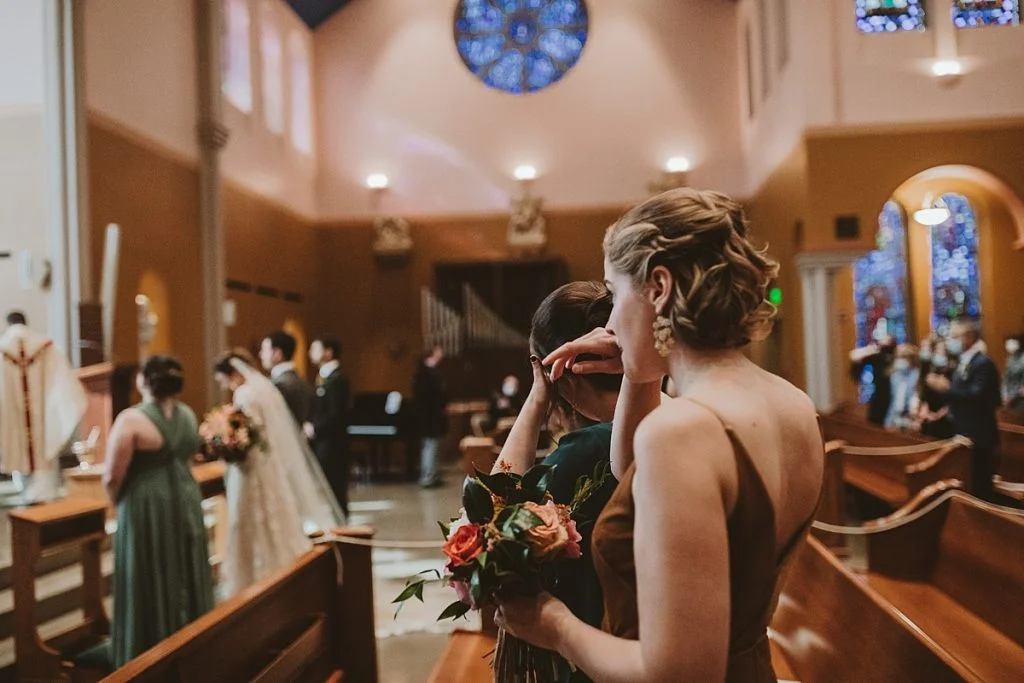 Backyard Wedding Highlights Romantic Fall Colors | Burgh Brides | Hot Metal Studio