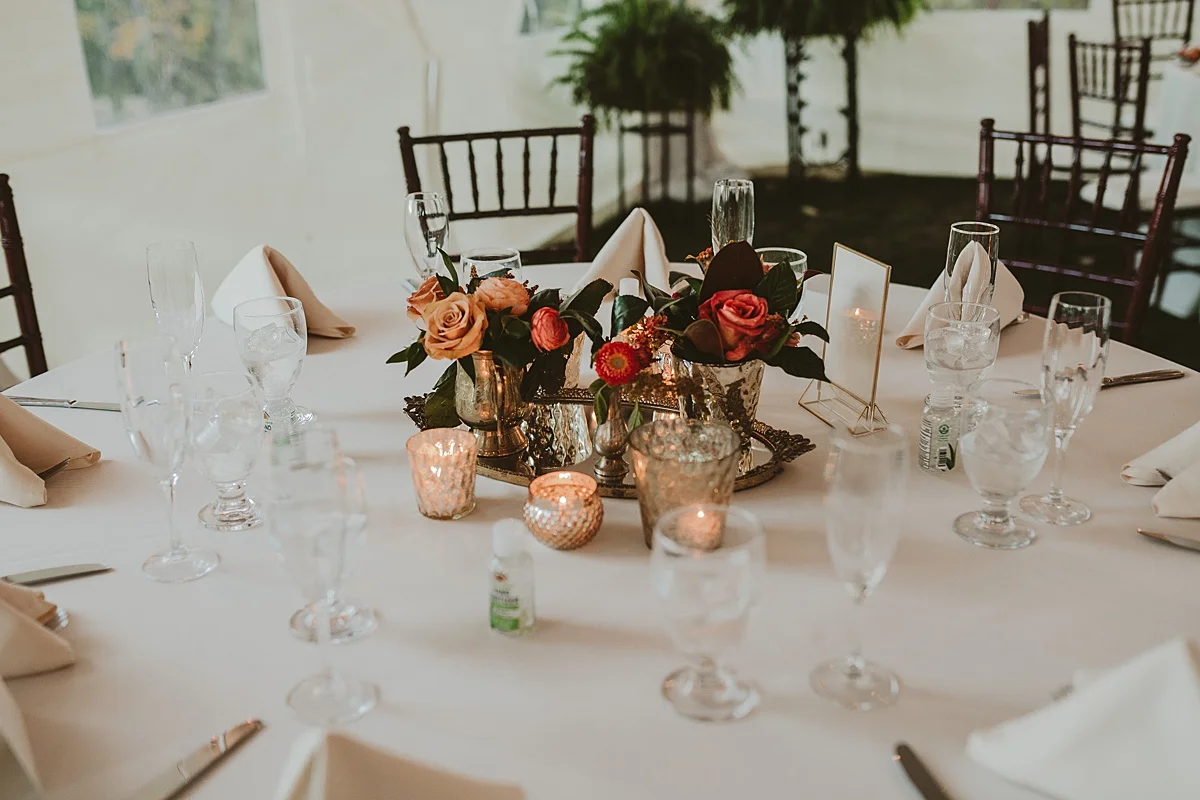 Backyard Wedding Highlights Romantic Fall Colors | Burgh Brides | Hot Metal Studio