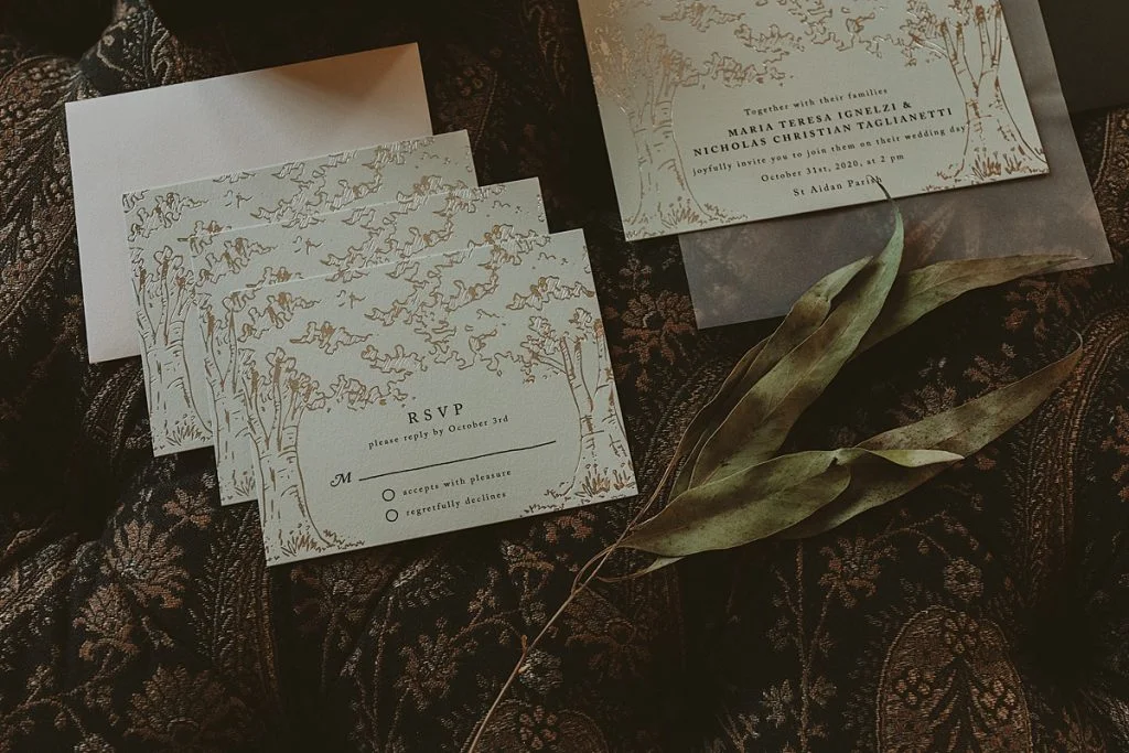 Backyard Wedding Highlights Romantic Fall Colors | Burgh Brides | Hot Metal Studio