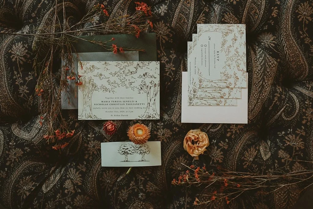 Backyard Wedding Highlights Romantic Fall Colors | Burgh Brides | Hot Metal Studio