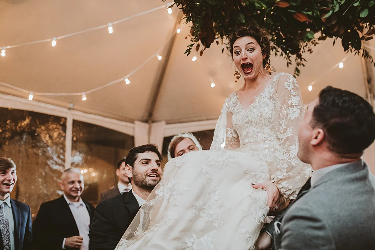 Backyard Wedding Highlights Romantic Fall Colors | Burgh Brides | Hot Metal Studio