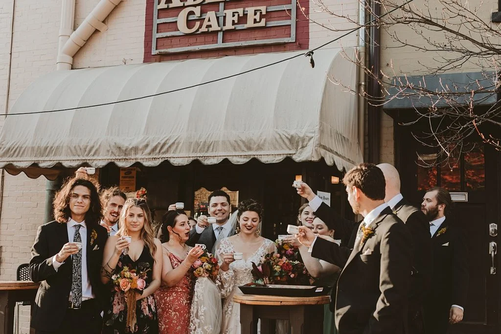 Backyard Wedding Highlights Romantic Fall Colors | Burgh Brides | Hot Metal Studio