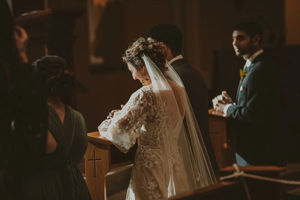 Backyard Wedding Highlights Romantic Fall Colors | Burgh Brides | Hot Metal Studio