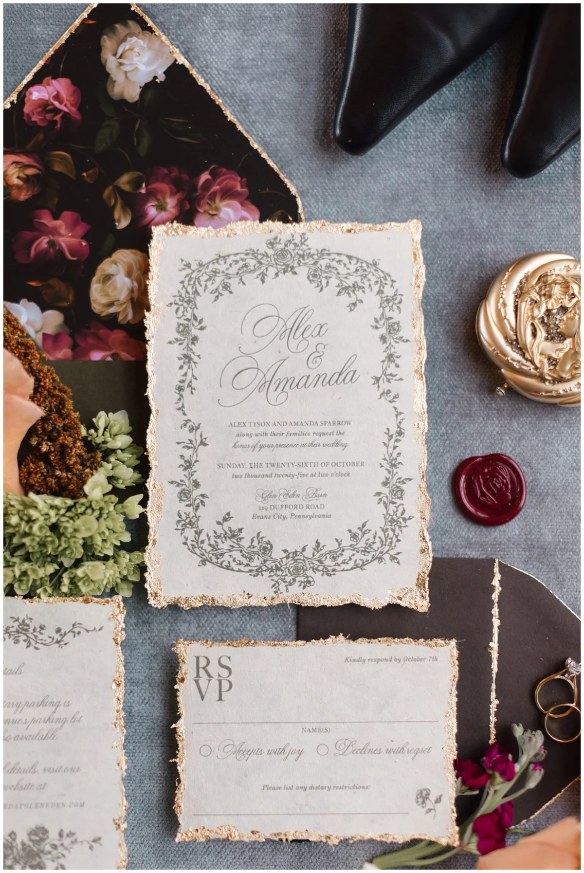 Vintage-Inspired Wedding Shoot at Glen Eden Barn | Burgh Brides | Linnea Marie Photography