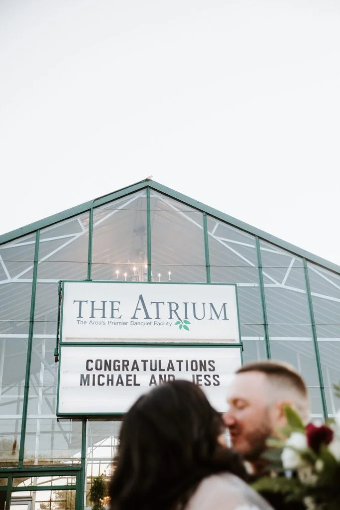 Modern Light-Filled Greenhouse Wedding At The Atrium | Burgh Brides | Iris Marie Photography