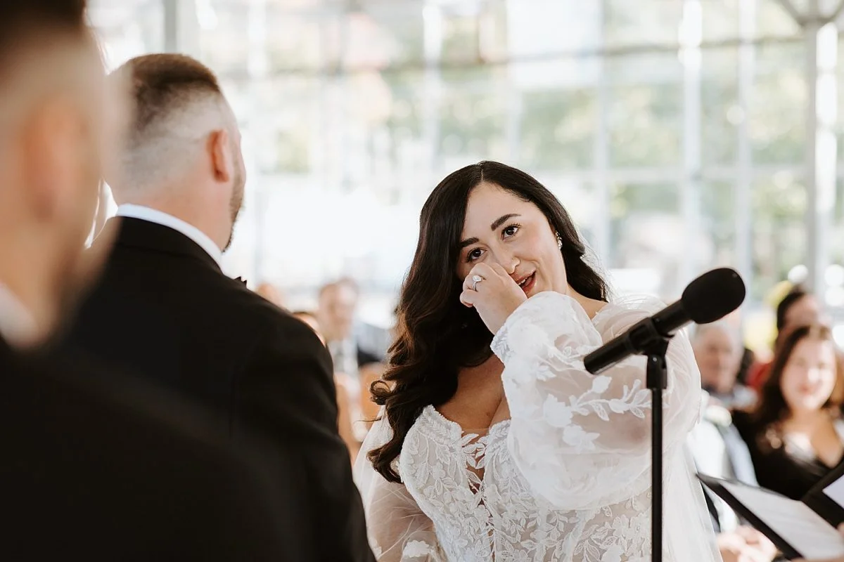Modern Light-Filled Greenhouse Wedding At The Atrium | Burgh Brides | Iris Marie Photography