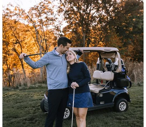 Golf Inspired Engagement Shoot At Longue Vue Club | Burgh Brides | Kaitlin Powell Photography