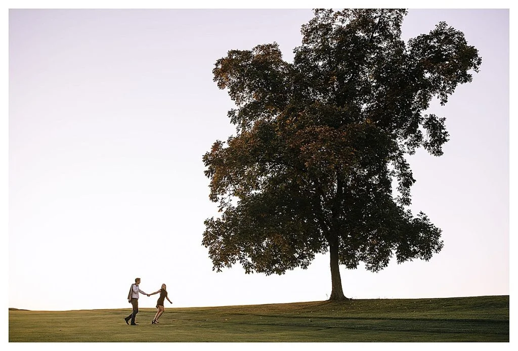 Golf Inspired Engagement Shoot At Longue Vue Club | Burgh Brides | Kaitlin Powell Photography