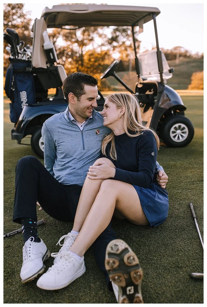 Golf Inspired Engagement Shoot At Longue Vue Club | Burgh Brides | Kaitlin Powell Photography