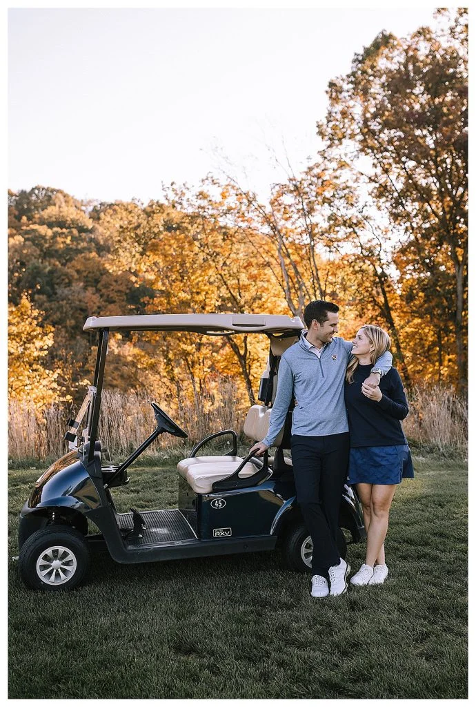 Golf Inspired Engagement Shoot At Longue Vue Club | Burgh Brides | Kaitlin Powell Photography