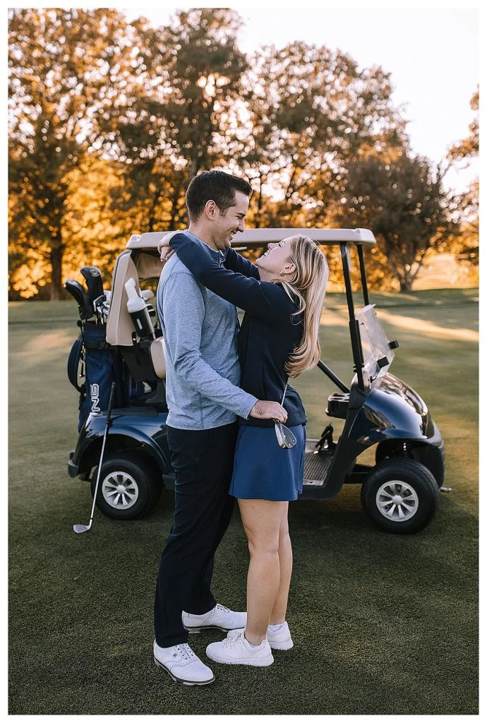 Golf Inspired Engagement Shoot At Longue Vue Club | Burgh Brides | Kaitlin Powell Photography