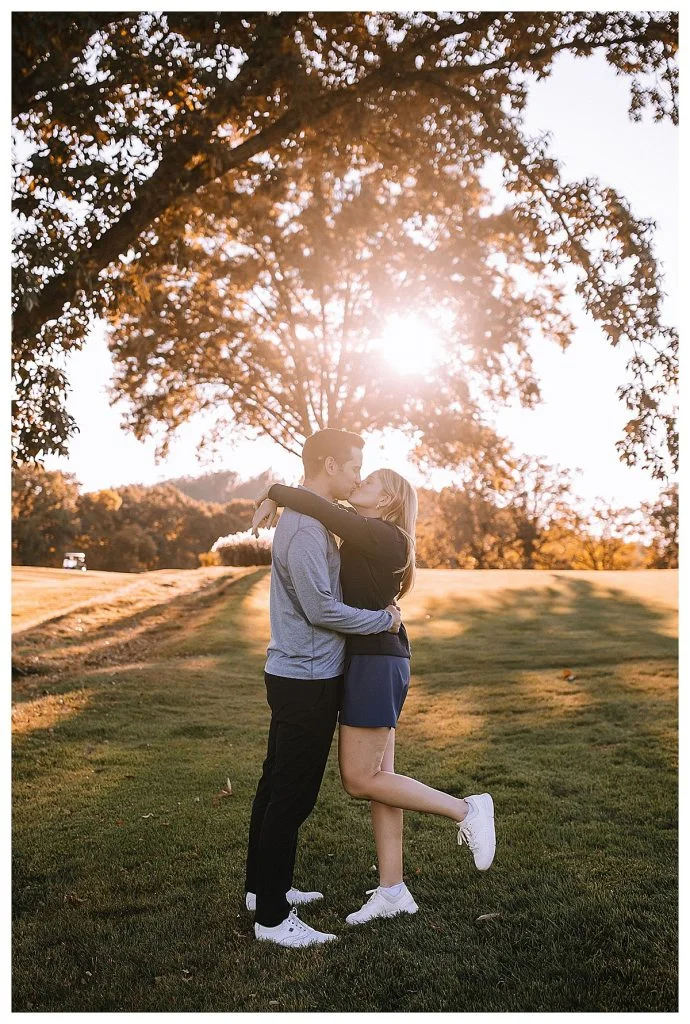 Golf Inspired Engagement Shoot At Longue Vue Club | Burgh Brides | Kaitlin Powell Photography