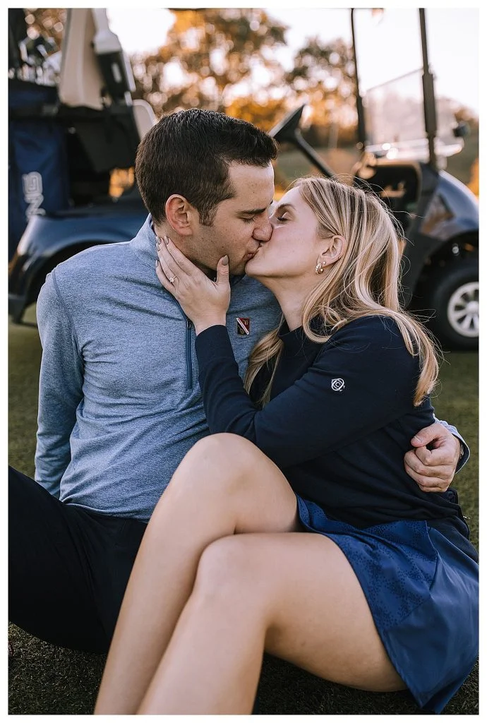 Golf Inspired Engagement Shoot At Longue Vue Club | Burgh Brides | Kaitlin Powell Photography