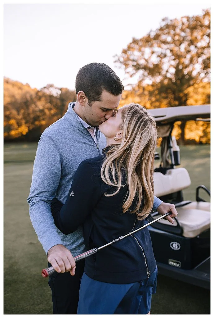 Golf Inspired Engagement Shoot At Longue Vue Club | Burgh Brides | Kaitlin Powell Photography