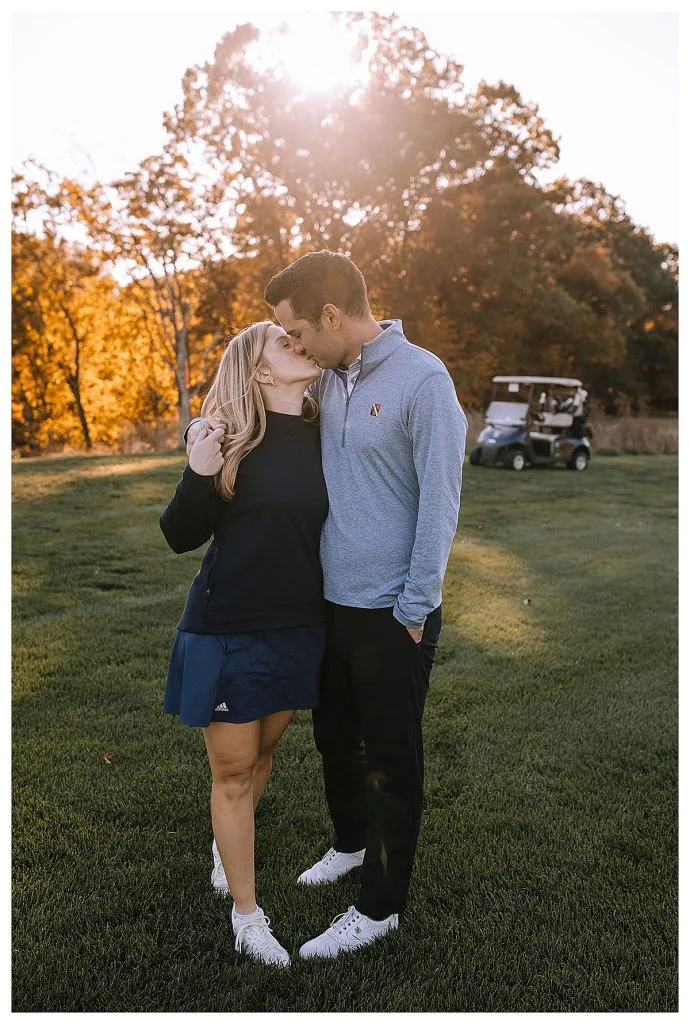 Golf Inspired Engagement Shoot At Longue Vue Club | Burgh Brides | Kaitlin Powell Photography
