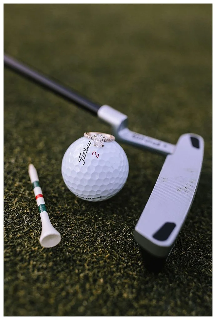 Golf Inspired Engagement Shoot At Longue Vue Club | Burgh Brides | Kaitlin Powell Photography