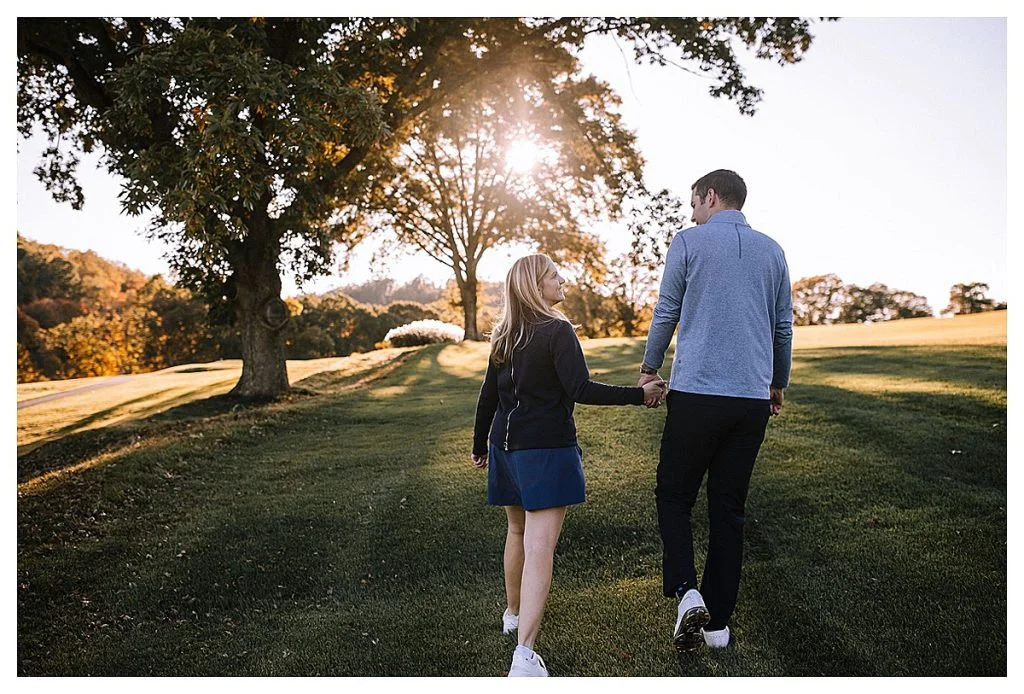 Golf Inspired Engagement Shoot At Longue Vue Club | Burgh Brides | Kaitlin Powell Photography