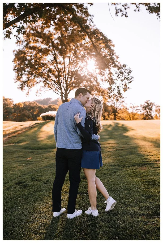 Golf Inspired Engagement Shoot At Longue Vue Club | Burgh Brides | Kaitlin Powell Photography