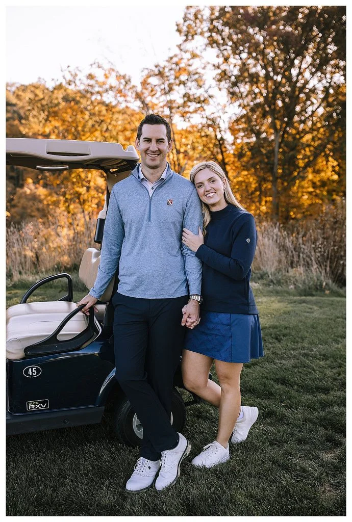 Golf Inspired Engagement Shoot At Longue Vue Club | Burgh Brides | Kaitlin Powell Photography