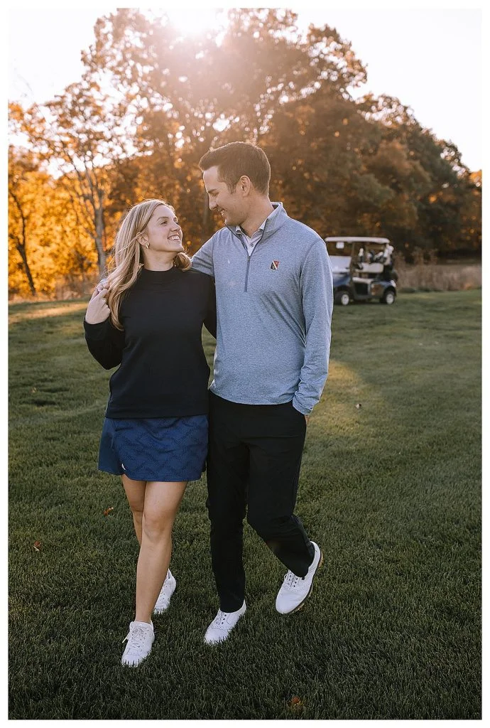 Golf Inspired Engagement Shoot At Longue Vue Club | Burgh Brides | Kaitlin Powell Photography