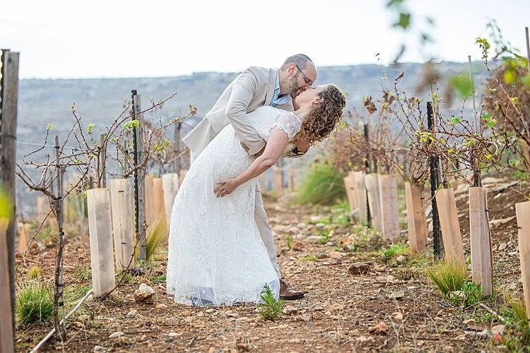 Noa and Laurence, Psagot Winery, Sha'ar Binyamin, Israel