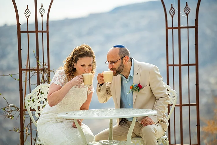Noa and Laurence, Psagot Winery, Sha'ar Binyamin, Israel
