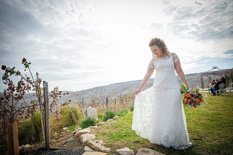 Noa and Laurence, Psagot Winery, Sha'ar Binyamin, Israel